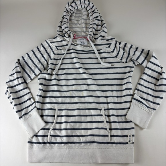 American Eagle Outfitters Tops - American Eagle Outfitters Eagle Fleece Striped Pullover Hoodie Size‎ Medium